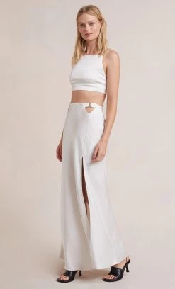 Bec&Bridge NADIA MAXI SKIRT - IVORY