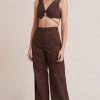 Bec&Bridge JOELENE V CROP TOP - COGNAC