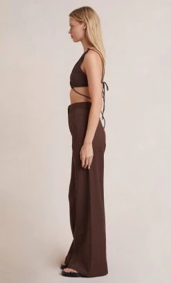 Bec&Bridge JOELENE V CROP TOP - COGNAC