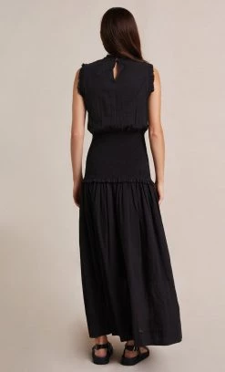 Bec&Bridge Dresses FELICE SHIRRED DRESS - BLACK