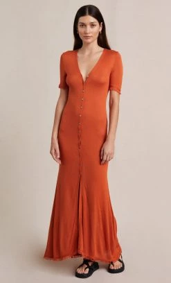 Bec&Bridge SUSANNAH SHORT SLEEVE MIDI DRESS - PAPRIKA Dresses