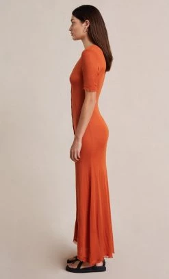 Bec&Bridge SUSANNAH SHORT SLEEVE MIDI DRESS - PAPRIKA Dresses