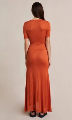 Bec&Bridge SUSANNAH SHORT SLEEVE MIDI DRESS - PAPRIKA Dresses