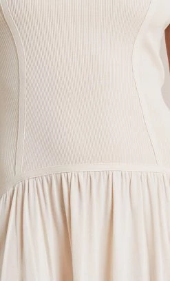 Bec&Bridge AMALIA KNIT MAXI DRESS - CREAM Dresses
