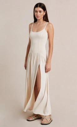 Bec&Bridge AMALIA KNIT MAXI DRESS - CREAM Dresses