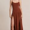 Bec&Bridge Dresses AMALIA KNIT MAXI DRESS - RUST