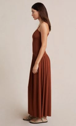 Bec&Bridge Dresses AMALIA KNIT MAXI DRESS - RUST