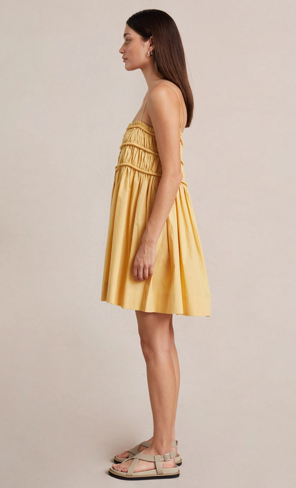 Bec&Bridge ELI MINI DRESS - STRAW 4 Bec&Bridge ELI MINI DRESS - STRAW