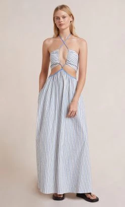 Bec&Bridge LUCIA CUT OUT MAXI DRESS - STRIPE Dresses