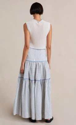 Bec&Bridge LUCIA MAXI SKIRT - STRIPE Bottoms