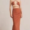 Bec&Bridge ALBA CROP TOP - TERRACOTTA Tops