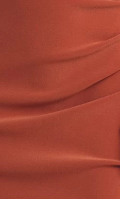 Bec&Bridge Dresses ALBA CUT OUT MIDI DRESS - TERRACOTTA