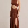 Bec&Bridge Bottoms AMALIA KNIT MAXI SKIRT - RUST