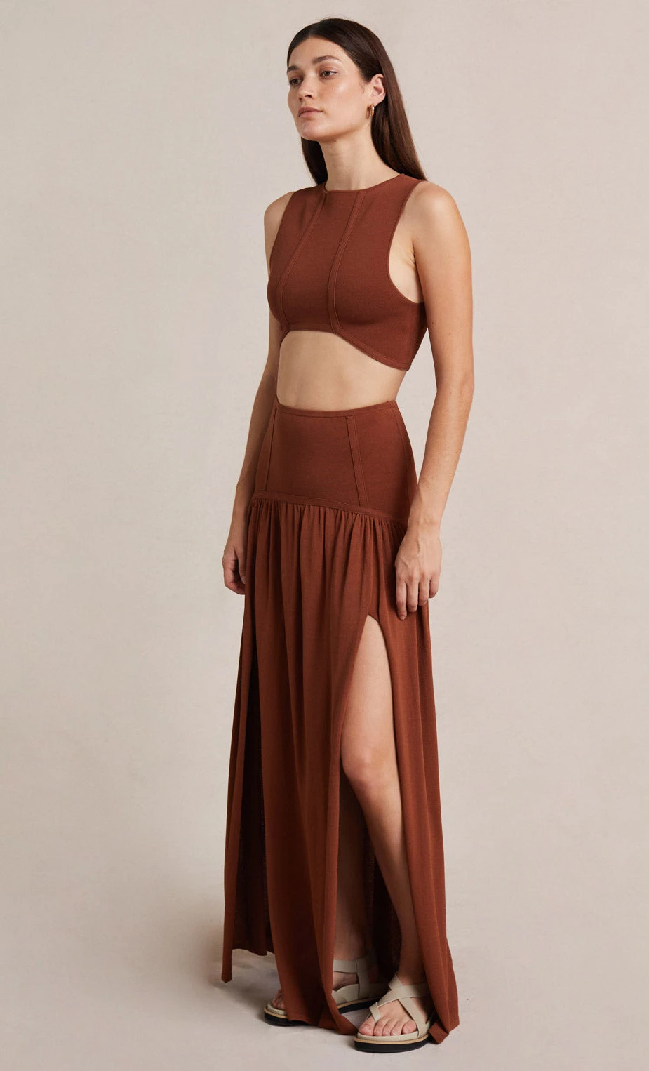Bec&Bridge Bottoms AMALIA KNIT MAXI SKIRT - RUST 1 Bec&Bridge Bottoms AMALIA KNIT MAXI SKIRT - RUST