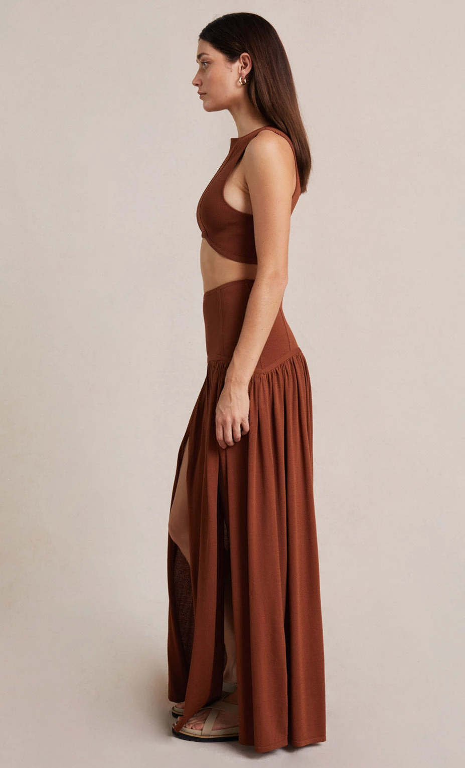 Bec&Bridge Bottoms AMALIA KNIT MAXI SKIRT - RUST 3 Bec&Bridge Bottoms AMALIA KNIT MAXI SKIRT - RUST