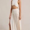 Bec&Bridge AMALIA KNIT MAXI SKIRT - CREAM