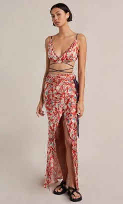 Bec&Bridge Bottoms RUBY MAXI SKIRT - PRINT