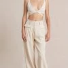 Bec&Bridge AMALIA KNIT TWIST TOP - CREAM Tops