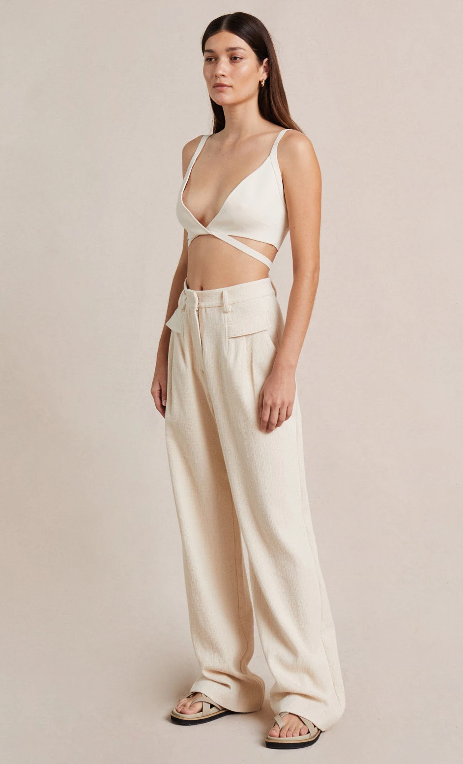 Bec&Bridge AMALIA KNIT TWIST TOP - CREAM Tops 2 Bec&Bridge AMALIA KNIT TWIST TOP - CREAM Tops