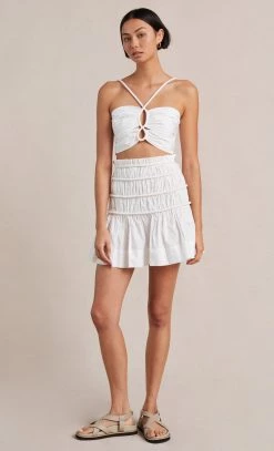 Bec&Bridge Bottoms ELI MINI SKIRT - IVORY
