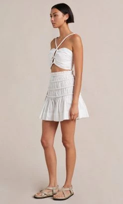 Bec&Bridge Bottoms ELI MINI SKIRT - IVORY