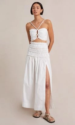 Bec&Bridge ELI MAXI SKIRT - IVORY