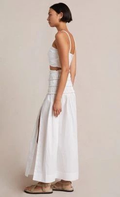 Bec&Bridge Tops ELI CROP TOP - IVORY