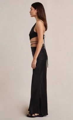 Bec&Bridge CASABLANCA MAXI SKIRT - BLACK Bottoms