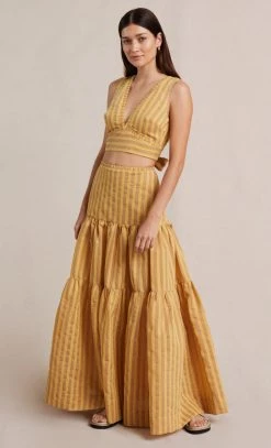 Bec&Bridge LILIANA MAXI SKIRT - STRIPE Bottoms