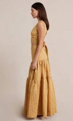 Bec&Bridge LILIANA MAXI SKIRT - STRIPE Bottoms