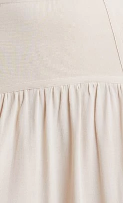 Bec&Bridge AMALIA KNIT MAXI SKIRT - CREAM