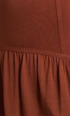 Bec&Bridge Bottoms AMALIA KNIT MAXI SKIRT - RUST 9 Bec&Bridge Bottoms AMALIA KNIT MAXI SKIRT - RUST