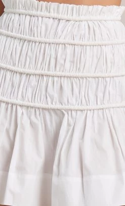 Bec&Bridge Bottoms ELI MINI SKIRT - IVORY