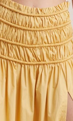 Bec&Bridge Bottoms ELI MAXI SKIRT - STRAW 9 Bec&Bridge Bottoms ELI MAXI SKIRT - STRAW