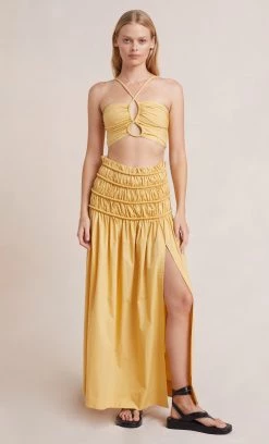 Bec&Bridge Bottoms ELI MAXI SKIRT - STRAW