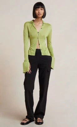 Bec&Bridge SPENCER KNIT TOP - GREEN