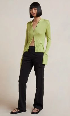 Bec&Bridge SPENCER KNIT TOP - GREEN