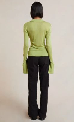 Bec&Bridge SPENCER KNIT TOP - GREEN