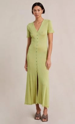 Bec&Bridge SUSANNAH SHORT SLEEVE MIDI DRESS - PISTACHIO Dresses