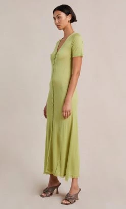 Bec&Bridge SUSANNAH SHORT SLEEVE MIDI DRESS - PISTACHIO Dresses