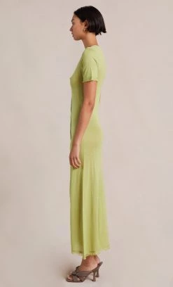 Bec&Bridge SUSANNAH SHORT SLEEVE MIDI DRESS - PISTACHIO Dresses
