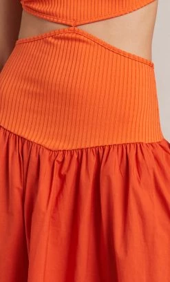 Bec&Bridge Dresses ULA CUT OUT MAXI DRESS - CHILLI