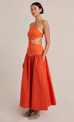 Bec&Bridge Dresses ULA CUT OUT MAXI DRESS - CHILLI