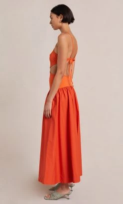 Bec&Bridge Dresses ULA CUT OUT MAXI DRESS - CHILLI