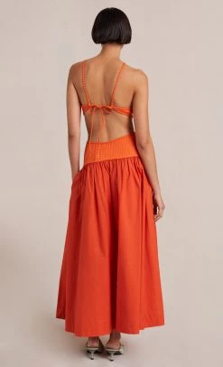 Bec&Bridge Dresses ULA CUT OUT MAXI DRESS - CHILLI