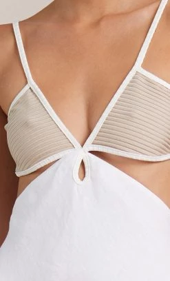 Bec&Bridge DEMI MIDI DRESS - SAND/IVORY Dresses