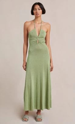 Bec&Bridge INDYA KNIT MAXI DRESS - PISTACHIO