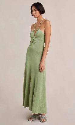Bec&Bridge INDYA KNIT MAXI DRESS - PISTACHIO