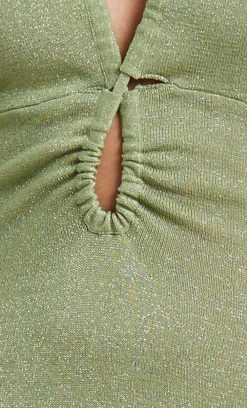 Bec&Bridge INDYA KNIT MAXI DRESS - PISTACHIO