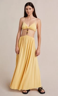 Bec&Bridge SOLEIL MAXI DRESS - STRAW